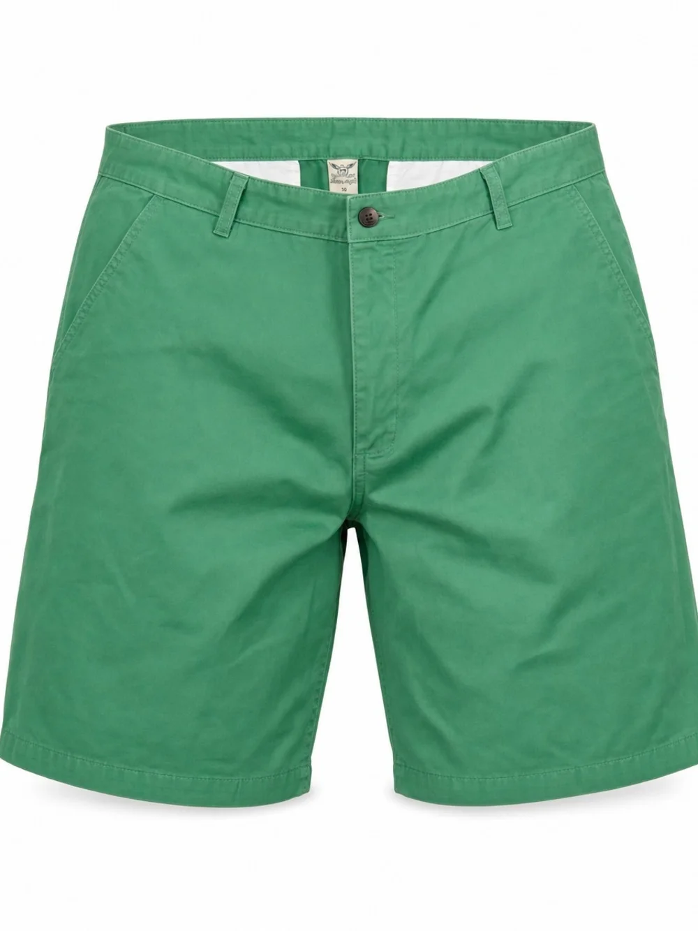 Faded Glory Mens Green Chino Shorts Size 40 Flat Front Casual Summer Golf